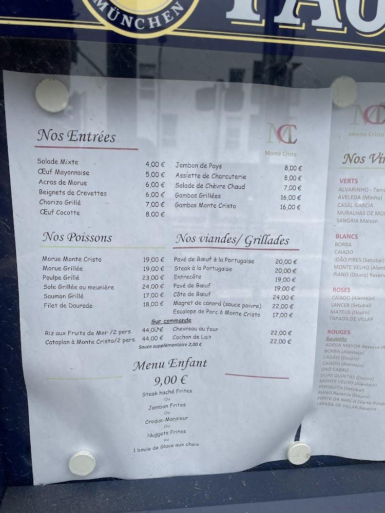 Monte Cristo - Menu Image 2